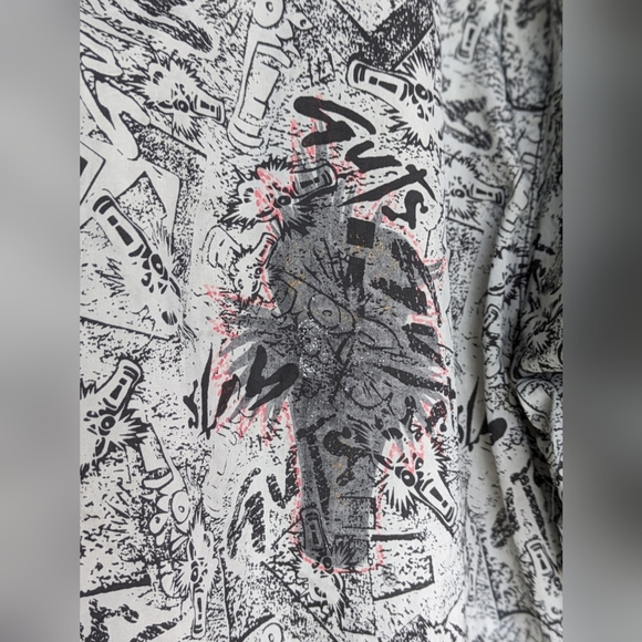 Rare 1990's GUTS Skateboard Logo Windbreaker Jacket Pullover Size "Bigger" - Picture 7 of 10